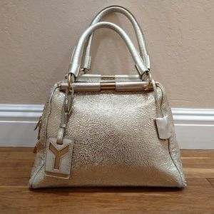 Auth YSL gold Majorelle bag